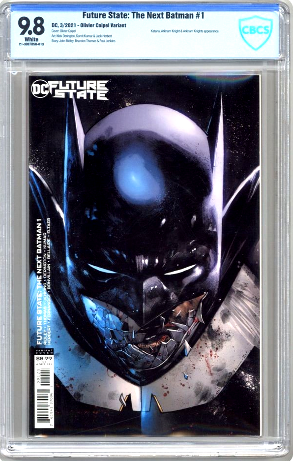 Future State: The Next Batman (2021) CBCS 9.8 NM/MT WHITE Oliver Copiel Variant