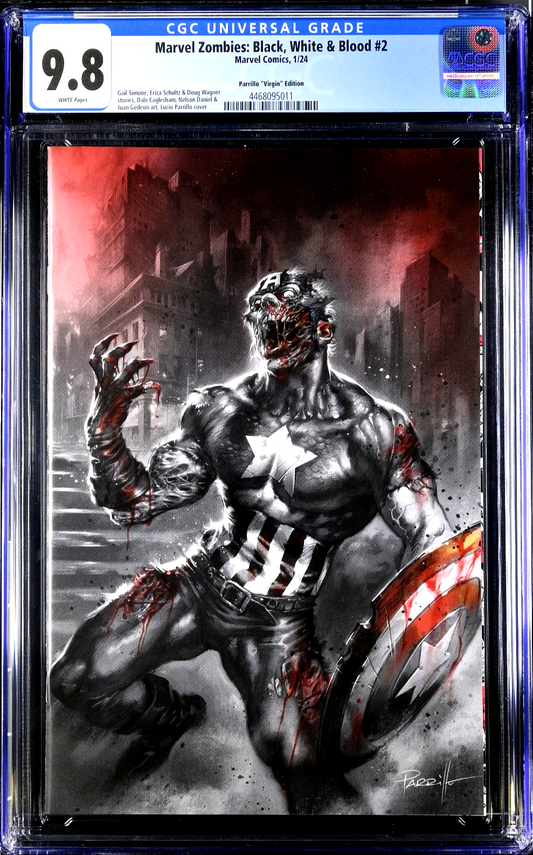Marvel Zombies Black White Blood #2 (2024) CGC 9.8 NM/MT Parrillo LTD 1:100