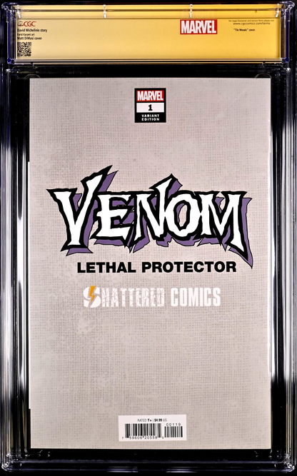 Venom Lethal Protector II #1 (2023) CGC 9.8 SS Sign Sam Delarosa Shattered Gold