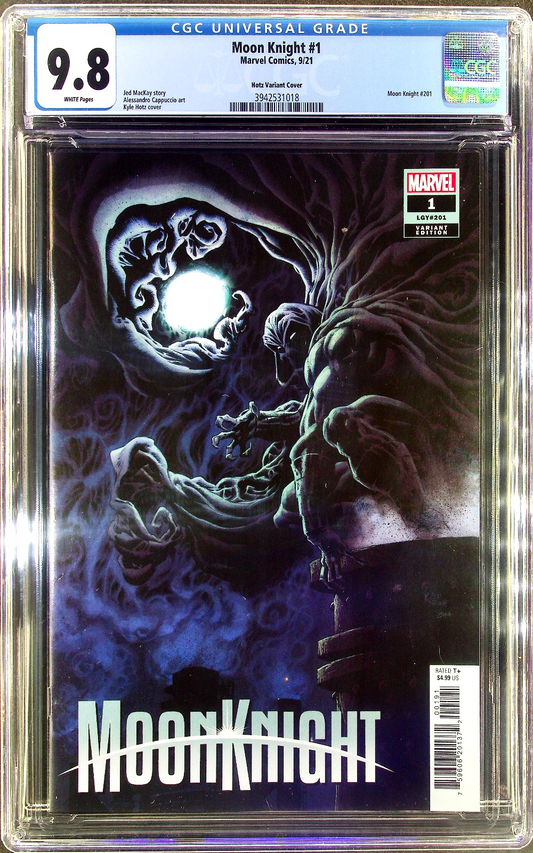 Moon Knight #1 (2021) CGC 9.8 NM/MT Hotz 1st Dr. Badr Retailer Incentive 1:25