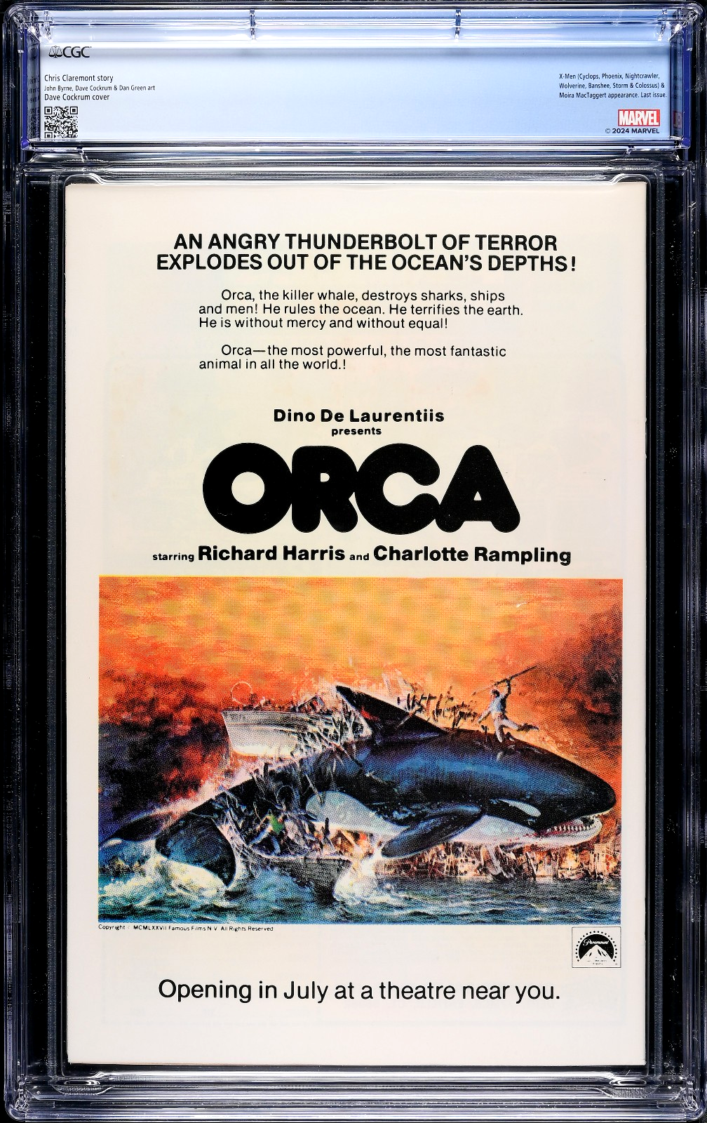 Iron Fist #15 (1977) CGC 9.6 NM+ White Pages KEY Final Issue X-Men Custom Label