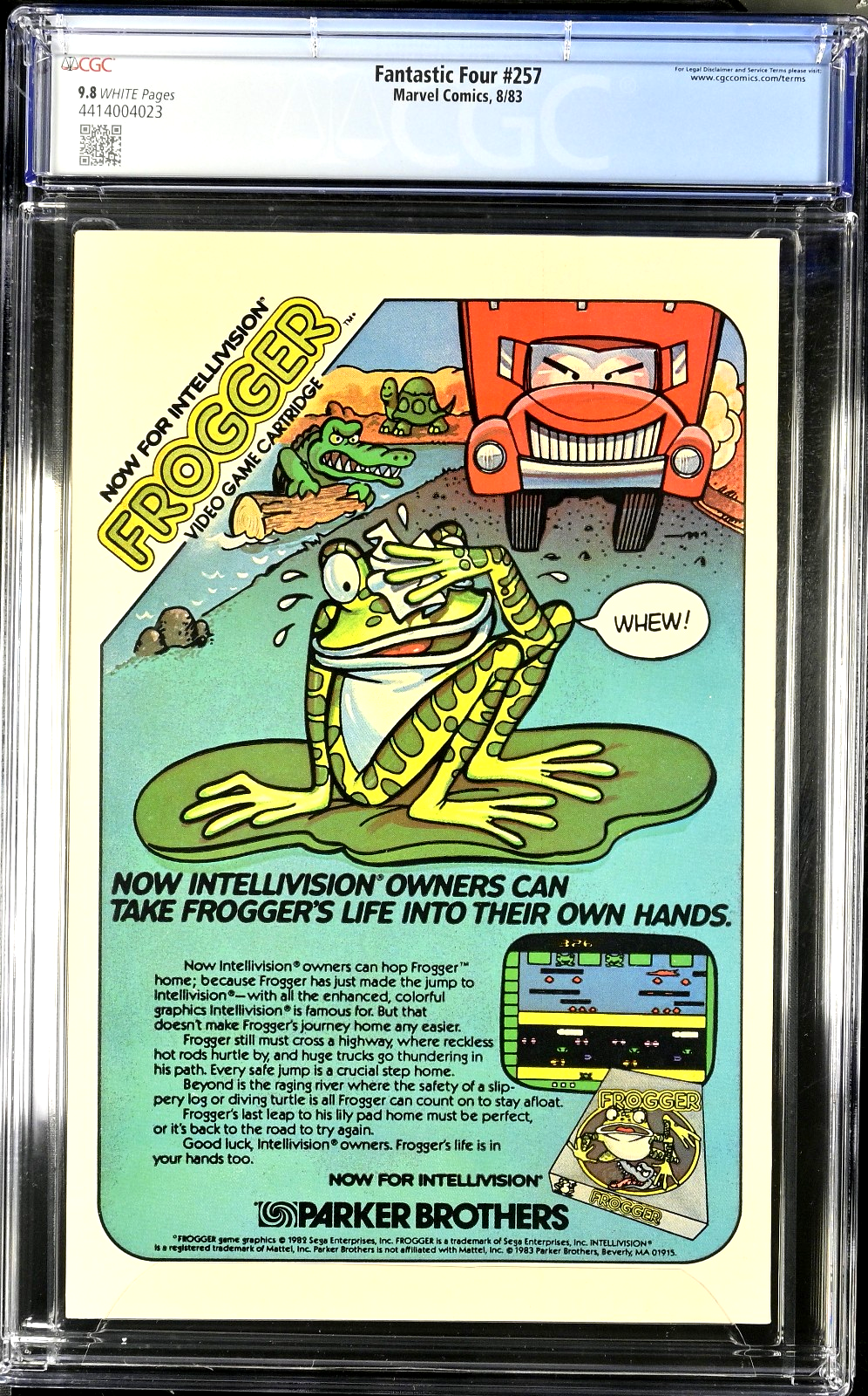 Fantastic Four #257 (1983) CGC 9.8 NM/MT WHITE John Byrne Galactus Skull Cover