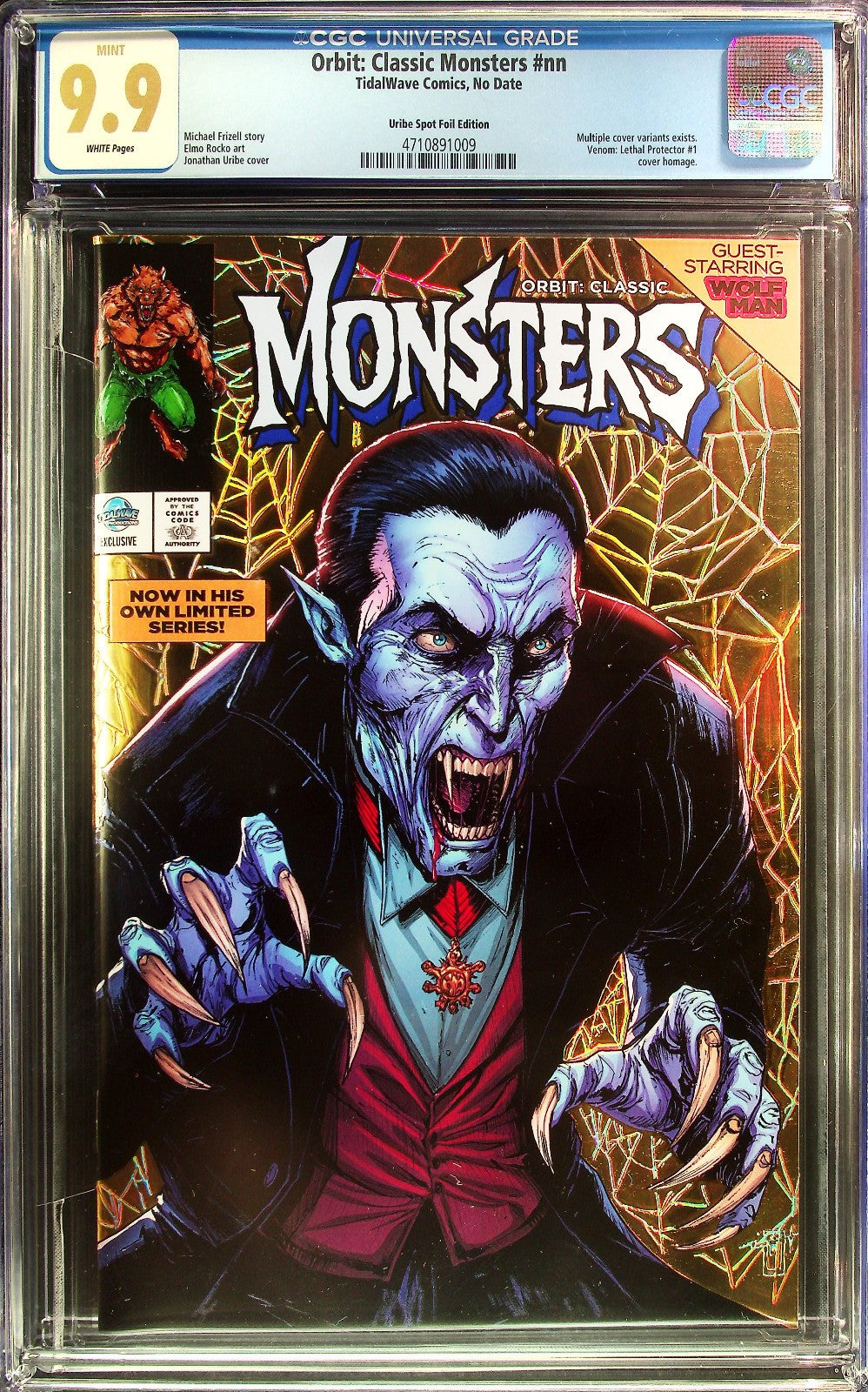 Orbit Classic Monsters (2026) CGC 9.9 Dracula Gold Lethal Protector LTD 22/25