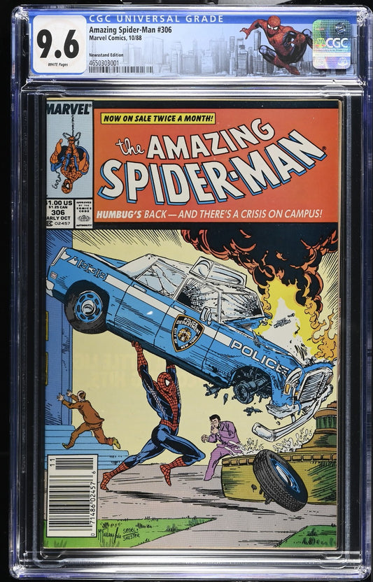 Amazing Spider-Man #306 (1988) CGC 9.6 Newsstand McFarlane Homage Custom Label