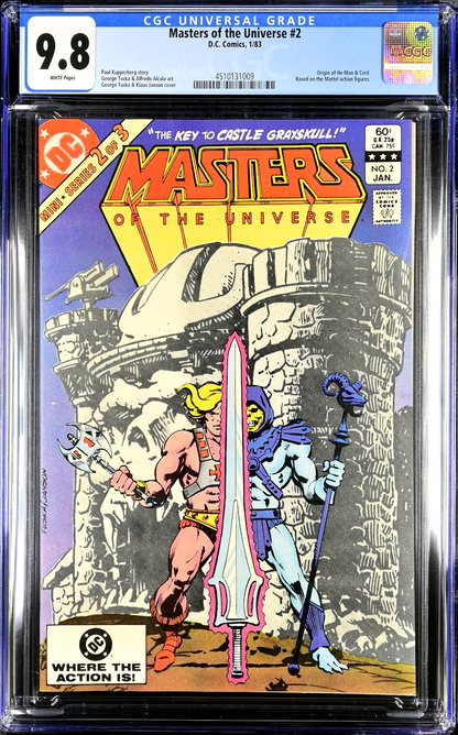 Masters of the Universe #2 (1983) CGC 9.8 NM/MT White He-Man Origin 1st Mer-Man