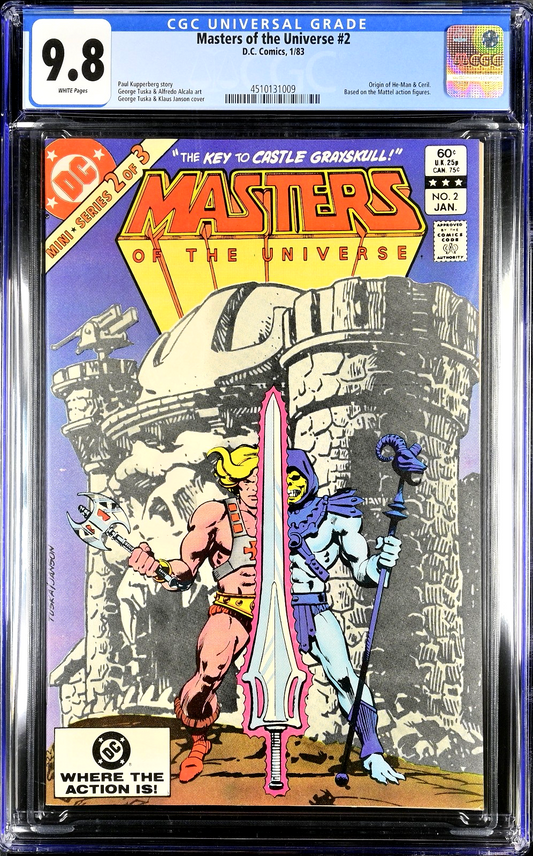 Masters of the Universe #2 (1983) CGC 9.8 NM/MT White He-Man Origin 1st Mer-Man