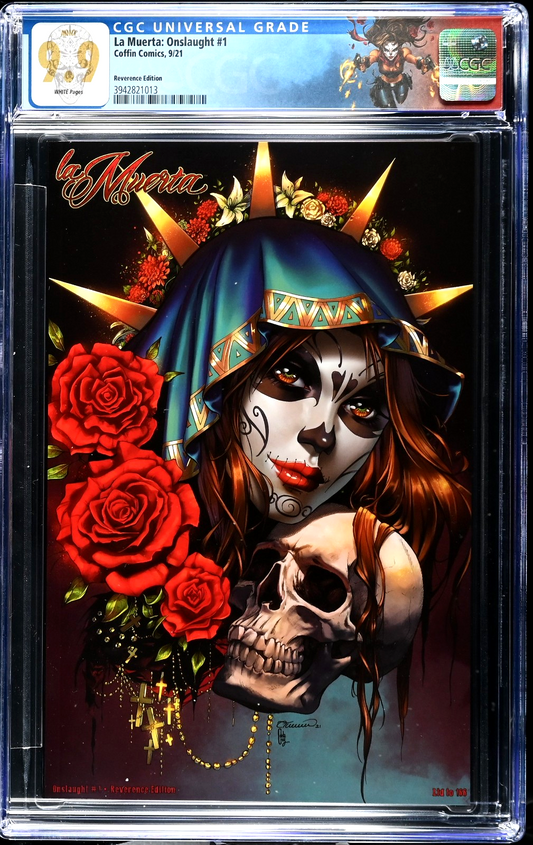 La Muerta: Onslaught #1 (2021) CGC 9.9 MINT Reverence Ed LTD 166 Single Highest