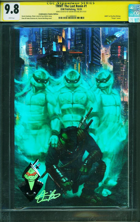 TMNT Last Ronin #1 (2021) CGC SS 9.8 Linebreakers Bartling Remark LTD 300 RARE