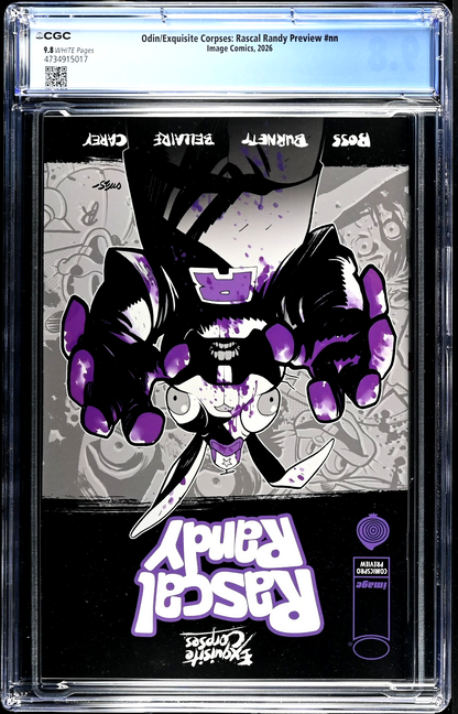 Odin Exquisite Corpses Rascal Randy Preview (2026) CGC 9.8 Ashcan Comicspro