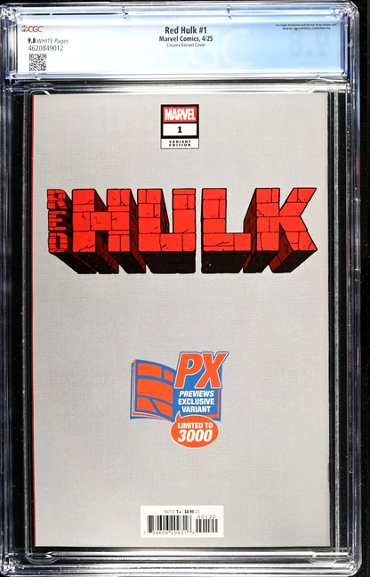 Red Hulk #1 (2025) CGC 9.8 NM/MT Joshua Cassara Doctor Doom Cover LTD 3000