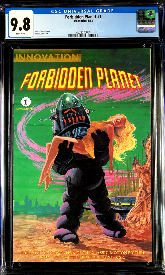 Forbidden Planet #1 (1992) CGC 9.8 NM/MT 9.8 WHITE Classic Film Adaptation Cover
