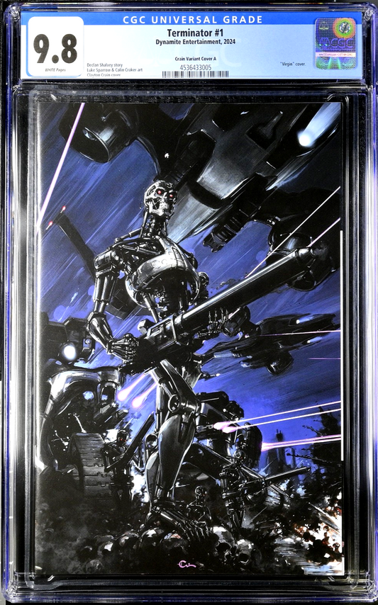 Terminator #1 (2024) CGC 9.8 NM/MT Clayton Crain Virgin Limited COA 140/242
