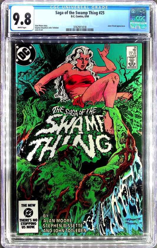 Saga of the Swamp Thing #25 (1984) CGC 9.8 NM/MT WHITE KEY 1st Cameo Constantine