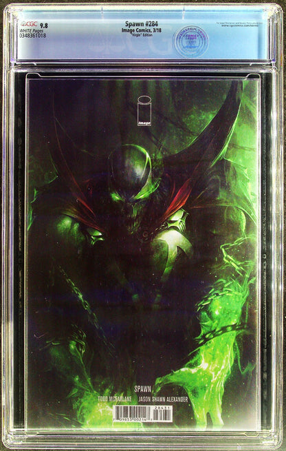 Spawn #284 (2018) CGC 9.8 NM/MT WHITE Francesco Mattina Virgin Variant