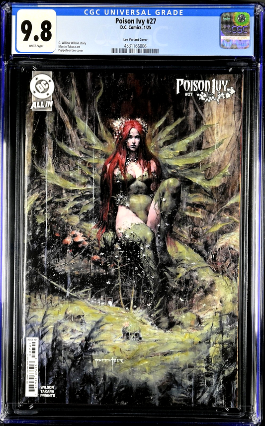 Poison Ivy #27 (2024) CGC 9.8 NM/MT White Puppeteer Lee Retailer Incentive 1:25