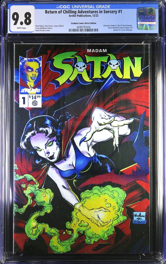 Return of Chilling Adventures in Sorcery #1 (2022) CGC 9.8 Metal Spawn Homage