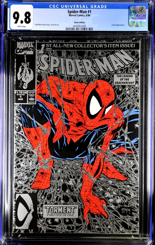 Spider-Man #1 (1990) CGC 9.8 NM/MT Silver Edition Iconic McFarlane Cover