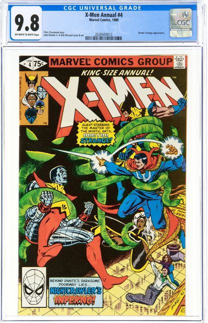 X-Men Annual #4 (1980) CGC 9.8 NM/MT OW White Romita Doctor Strange Appearance