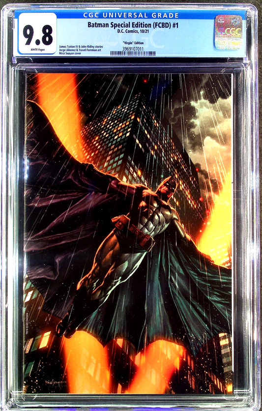 Batman Special Edition (FCBD) #1 (2021) CGC 9.8 Virgin Retailer Incentive 1:100