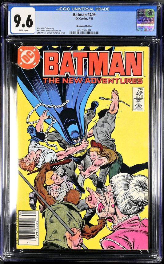 Batman #409 (1987) CGC 9.6 NM+ White Newsstand Edition (WTC/BT)