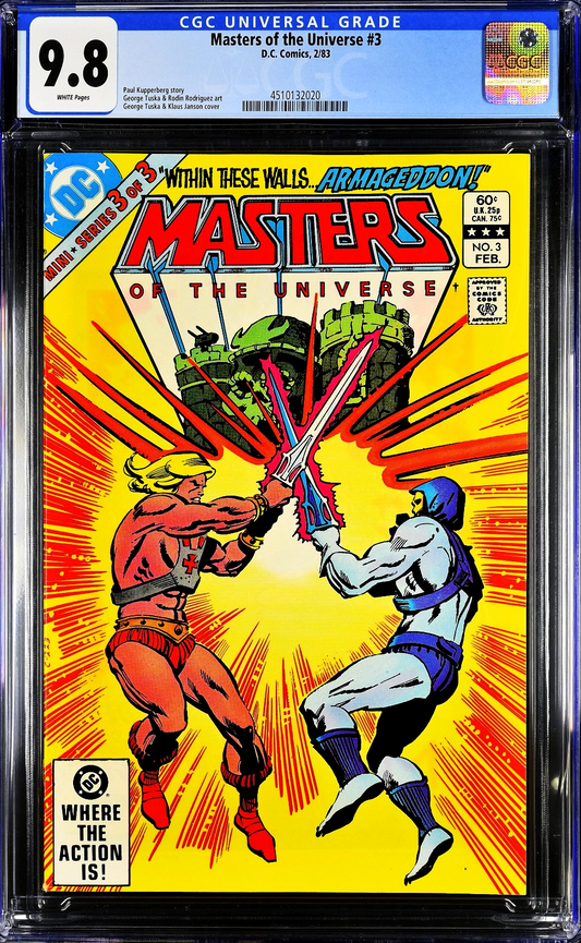 Masters of the Universe #3 (1983) CGC 9.8 NM/MT He-Man vs Skeletor Battle Cover