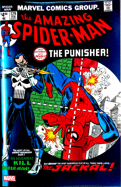 Amazing Spider-Man #129 (2026) 1st Punisher Blue Foil Reprint Facsimile Edition
