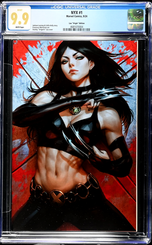 NYX #1 (2024) CGC 9.9 MINT Stanley Artgerm Lau X-23 Virgin Incentive LTD 1:100