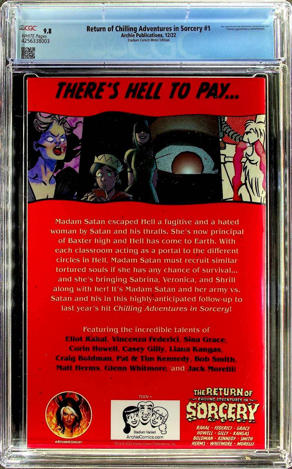 Return of Chilling Adventures in Sorcery #1 (2022) CGC 9.8 Metal Spawn Homage