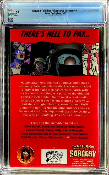 Return of Chilling Adventures in Sorcery #1 (2022) CGC 9.8 Metal Spawn Homage