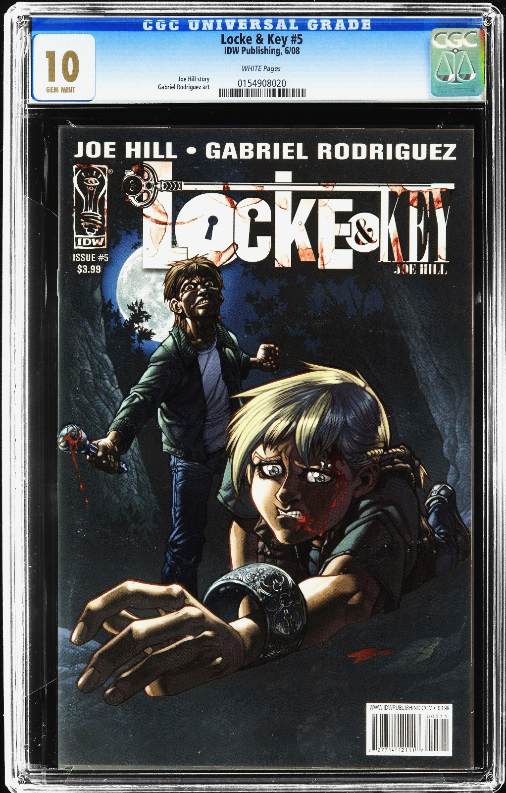 Locke & Key #5 (2008) CGC 10 GEM MINT WHITE Pages IDW Publishing