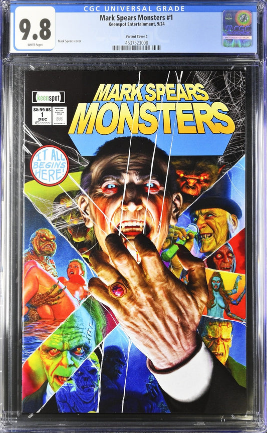 Mark Spears Monsters #1 (2024) CGC 9.8 NM/MT Cover C Infinity Gauntlet #1 Homage