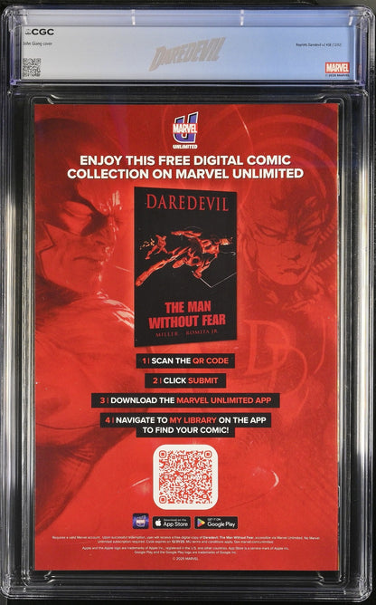 Daredevil Reissue #38 (2025) CGC 9.8 NM/MT Whatnot Gold Foil Custom Label