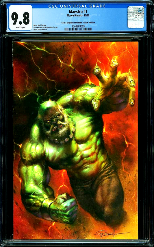 Maestro #1 (2020) CGC 9.8 NM/MT WHITE Comic Kingdom Lucio Parrillo Cover Origin