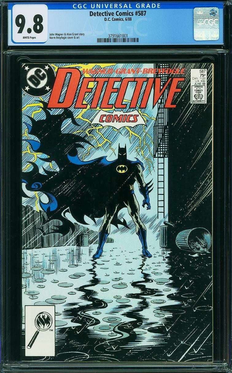 Detective Comics #587 (1988) CGC 9.8 NM/MT WHITE Pages Iconic Breyfogle Cover