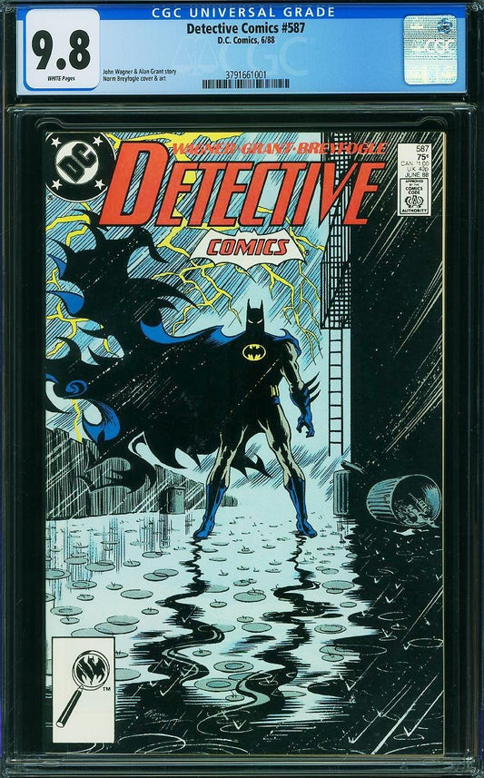 Detective Comics #587 (1988) CGC 9.8 NM/MT WHITE Pages Iconic Breyfogle Cover