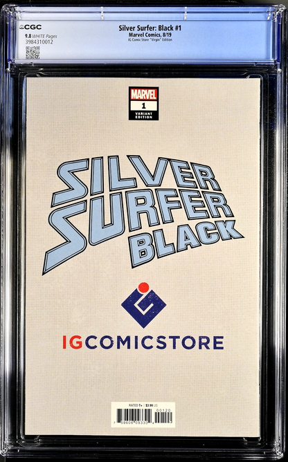 Silver Surfer Black #1 (2019) CGC 9.8 NM/MT IG Comic Store Scott Williams Virgin
