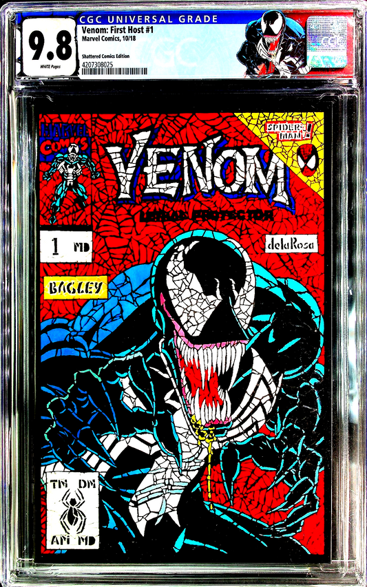 Venom First Host #1 (2018) CGC 9.8 Shattered Comic Lethal Protector Custom Label
