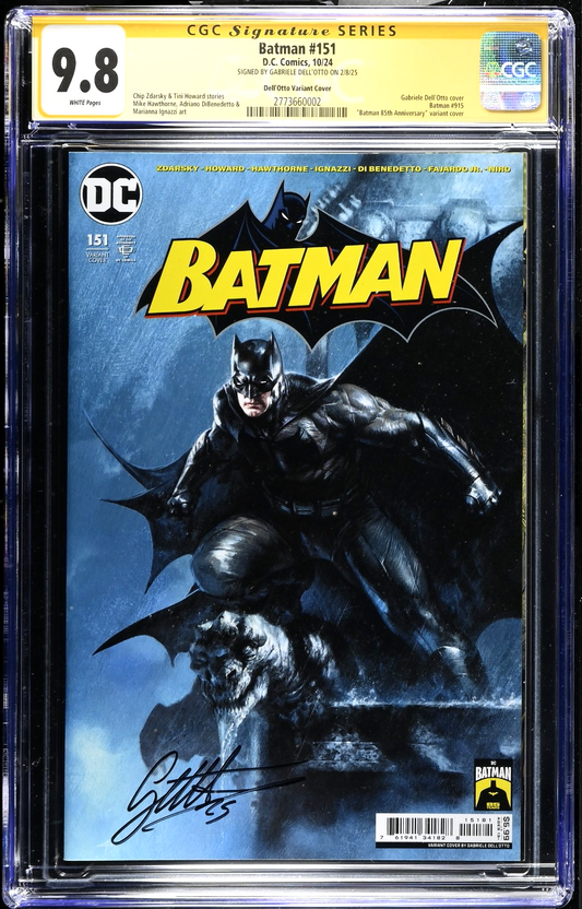 Batman #151 (2025) CGC SS 9.8 NM/MT 85th Anniversary Gabriele Dell Otto Signed