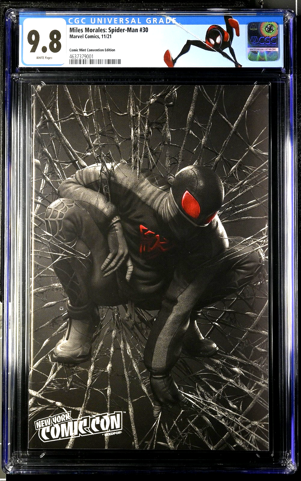 Miles Morales Spider-Man #30 (2021) CGC 9.8 NYCC Comic Mint Grassetti Virgin