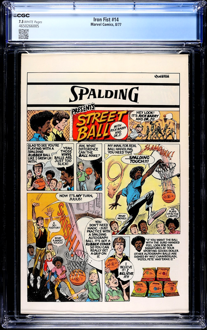 Iron Fist #14 (1977) CGC 7.5 VF- WHITE Pages KEY 1st appearance Sabretooth