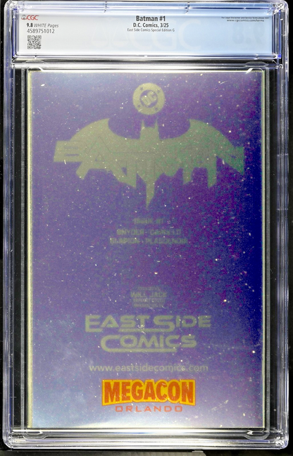 Batman #1 (2011) CGC 9.8 NM/MT Will Jack Full Body Virgin Catwoman Foil Ltd 500