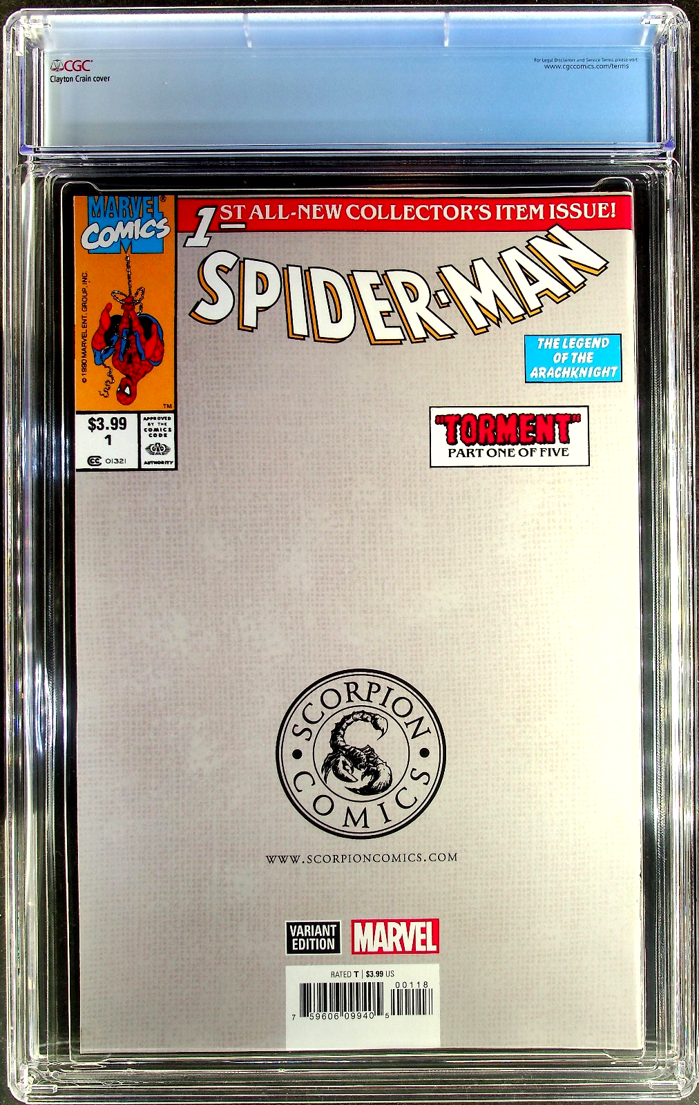 Spider-Man #1 (2020) CGC 9.8 Facsimile Crain Gold Virgin ASM238 Custom Label LTD