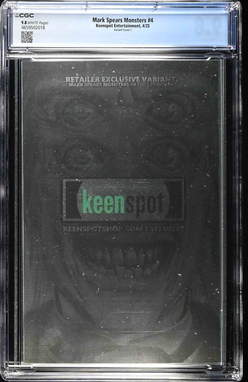 Mark Spears Monsters #4 (2025) CGC 9.8 NM/MT Foil Cover J Mr. Peepers HoloFoil