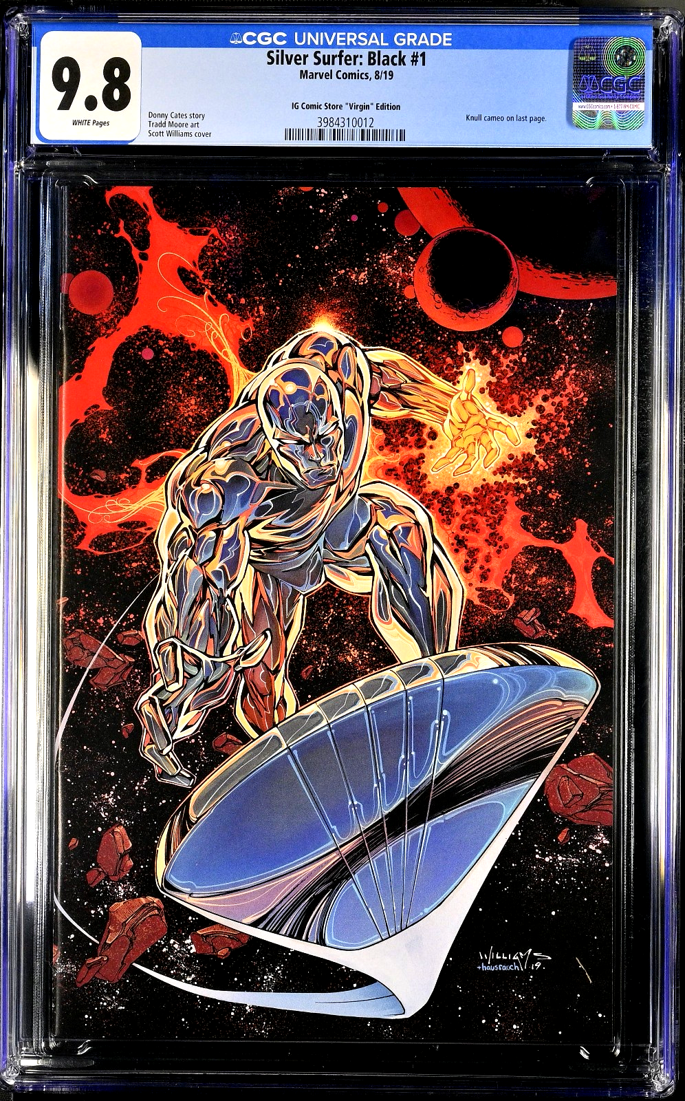 Silver Surfer Black #1 CGC 9.8 NM/MT IG Comic Store Williams Virgin Variant