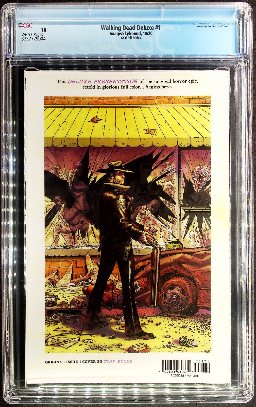 Walking Dead Deluxe #1 (2020) CGC 10 GEM MINT Census 1 of 5 Embossed Gold Foil