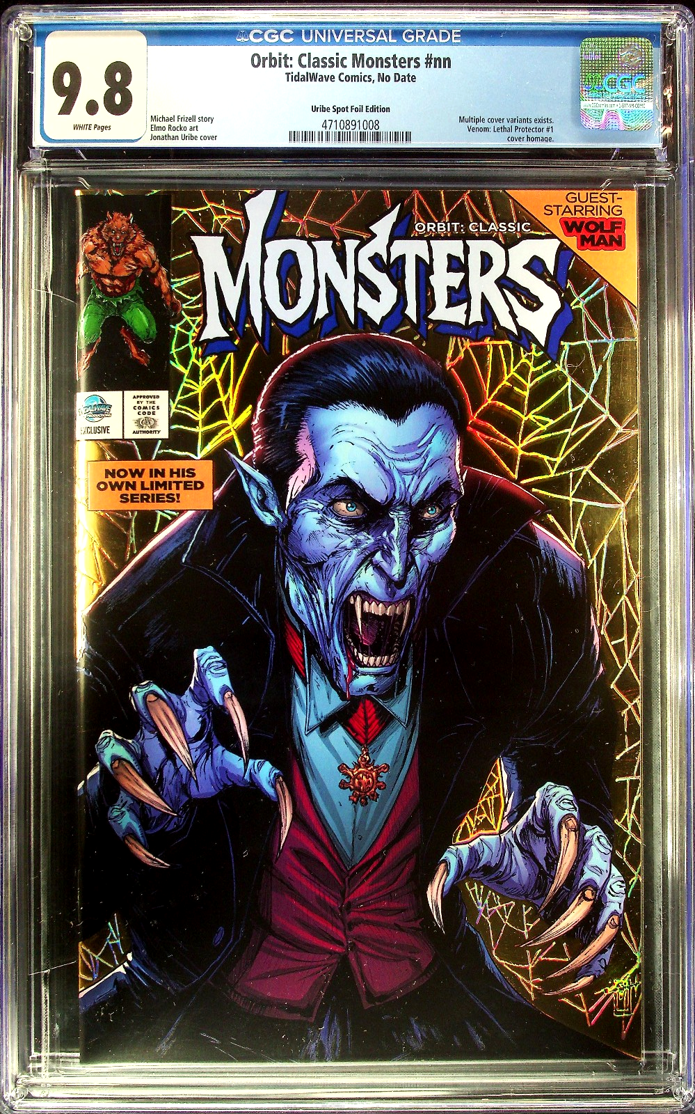 Orbit Classic Monsters (2026) CGC 9.8 Dracula Gold Venom Lethal Protector LTD 25