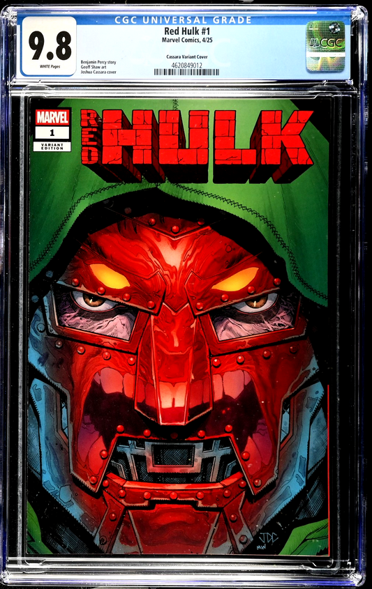 Red Hulk #1 (2025) CGC 9.8 NM/MT Joshua Cassara Doctor Doom Cover LTD 3000