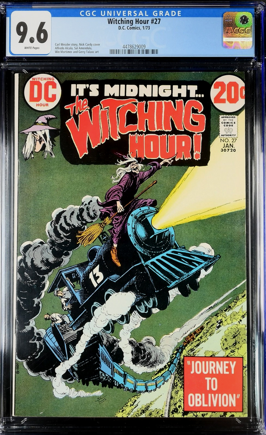The Witching Hour #27 (1973) CGC 9.6 NM+ WHITE Pages Nick Cardy Cover