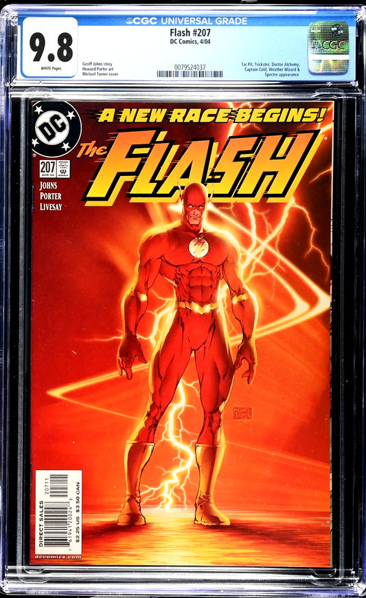 Flash #207 (1987) CGC 9.8 NM/MT White Michael Turner Iconic Flashpoint Cover