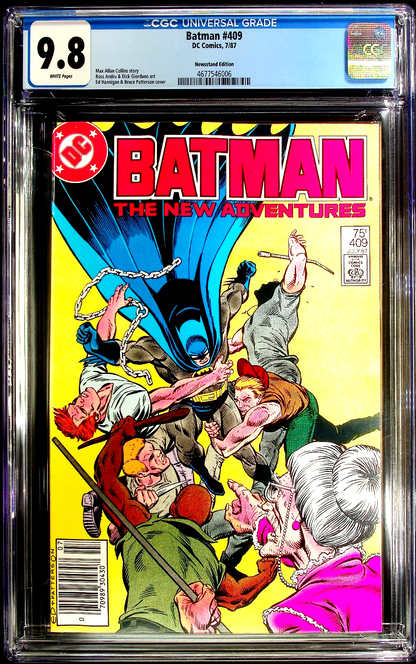 Batman #409 (1987) CGC 9.8 NM/MT White Newsstand Edition (WTC/BT)